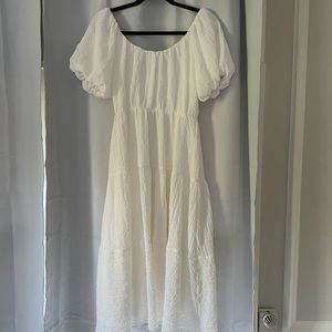 ASTR the Label white gauze dress